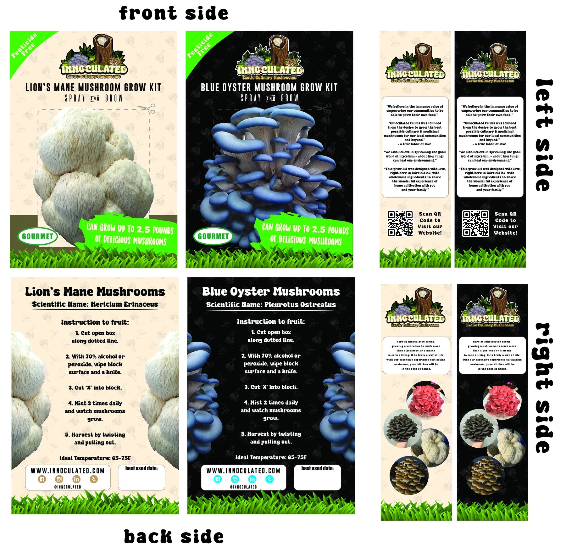 Mushroom grow kit packaging system